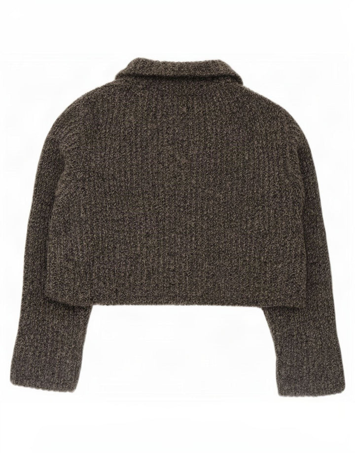Pulover Crop Cardigan Marlboro Classics pentru femei UK 14 Medium Gri Flecked