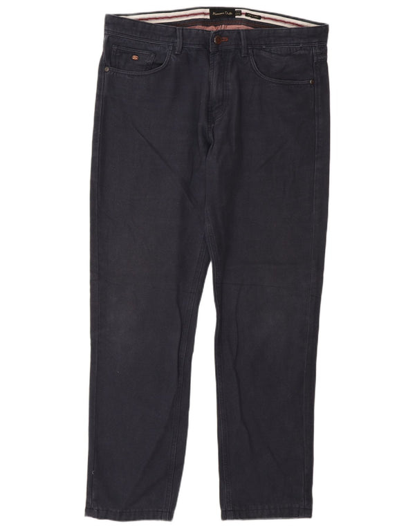 Massimo Dutti Pantaloni casual drepti pentru bărbați EU 42 Large W32 L30 Bleumarin
