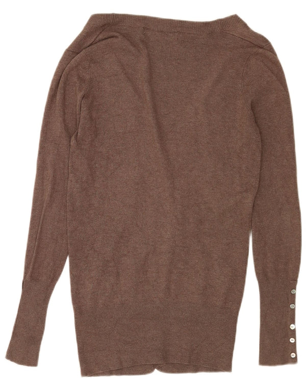 Pulover cardigan pentru femei Zara UK 12 Maro Mediu Rayon