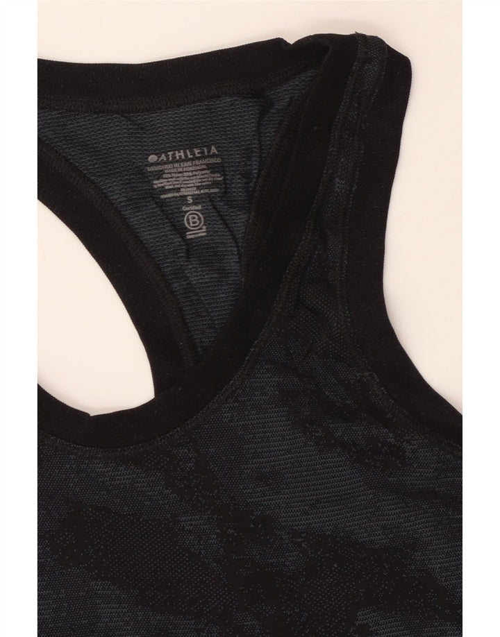 Vestă ATHLETA pentru femei UK 8 Small Black Camouflage Nylon