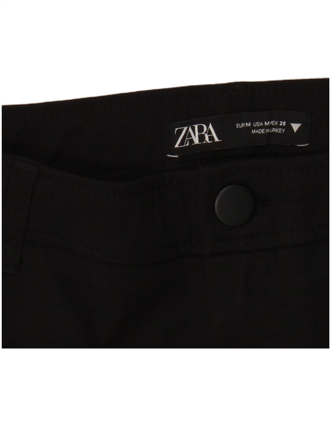 Pantaloni casual pentru femei Flare Zara Mediu L28 L29 Negri