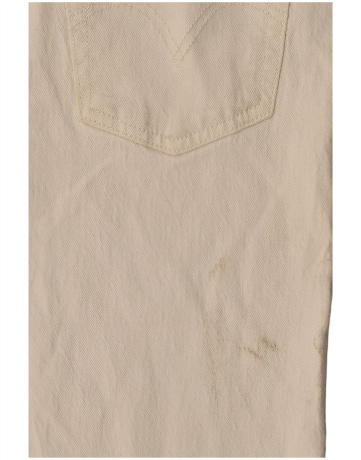 Blugi drepti 501 pentru femei Levi's W29 L28 bumbac alb