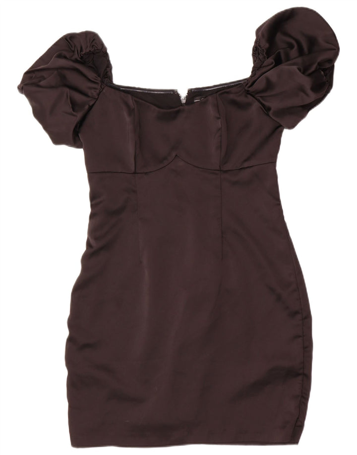 Rochie Guess pentru femei, cu umăr deschis, bodycon UK 8, poliester negru mic