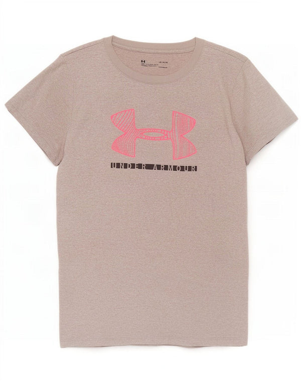 Tricou grafic Under Armour pentru femei Heat Gear Top UK 16 Large Gri