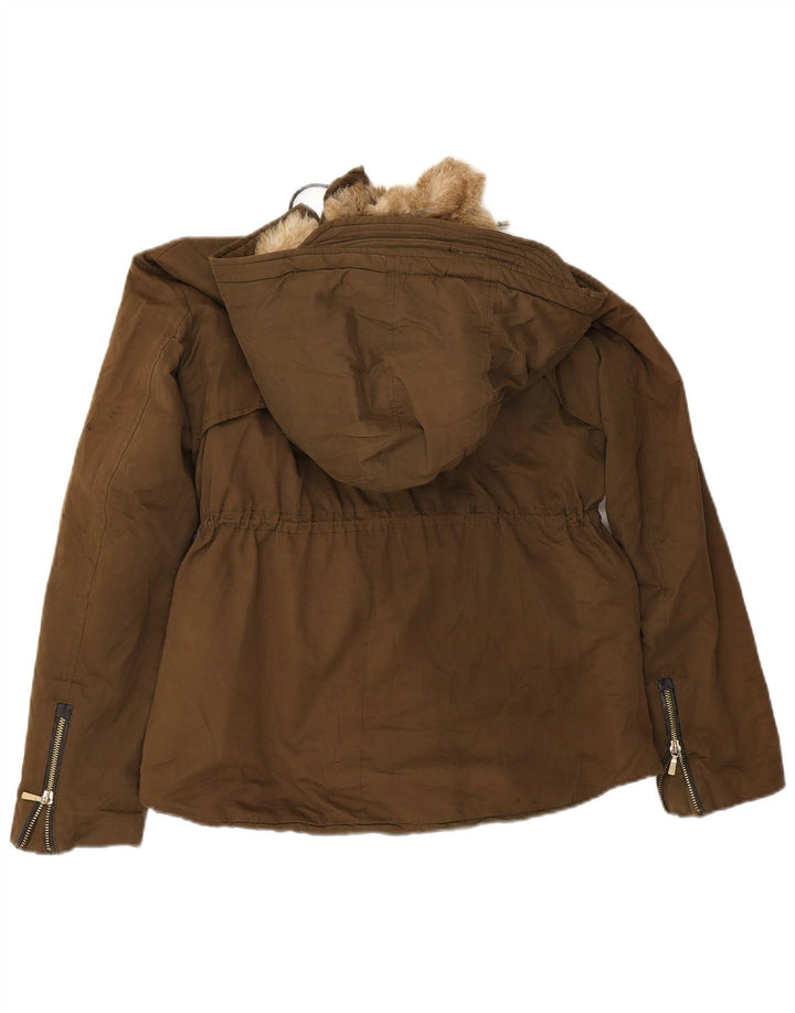 Jachetă parka supradimensionată pentru femei Trafaluc Sherpa UK 10 Mic Kaki