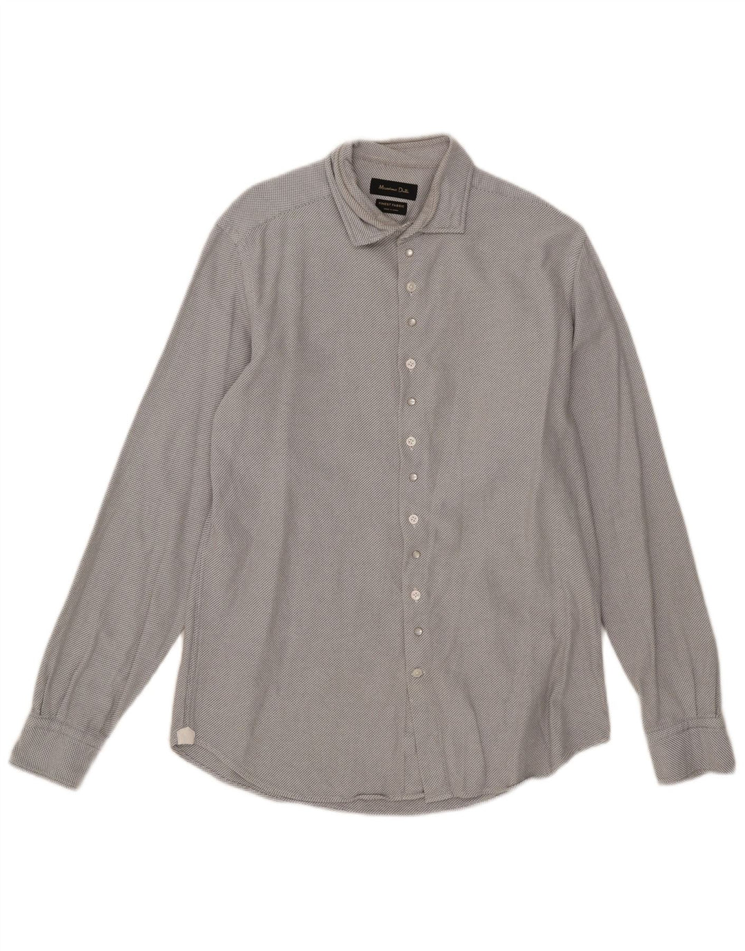 Cămașă Massimo Dutti pentru bărbați, gri mediu