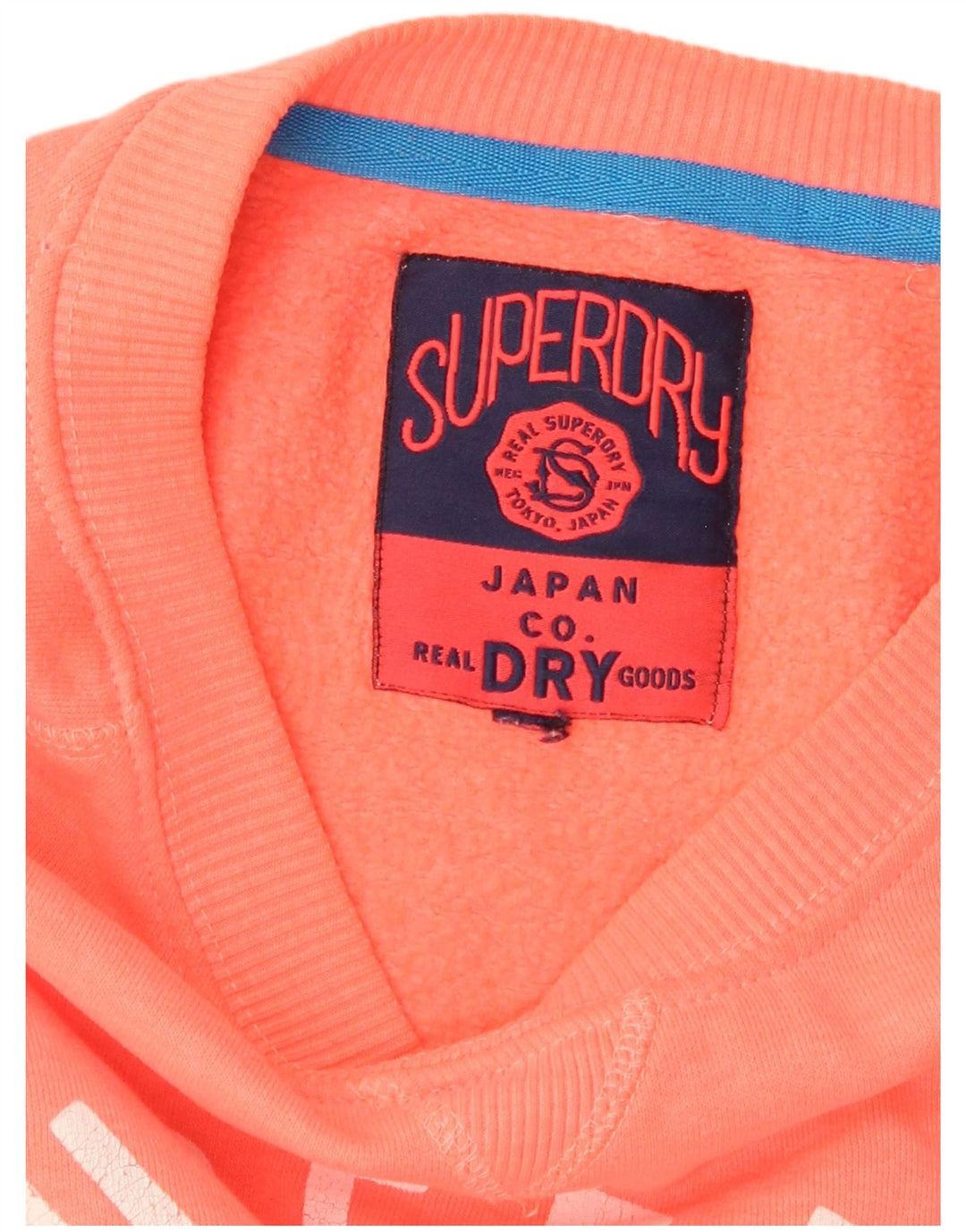 SUPERDRY Pulover cu grafic pentru femei UK 16 mare portocaliu