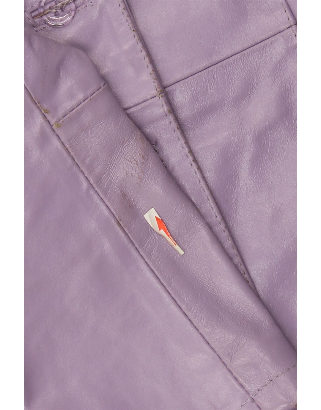 Jachetă de piele vintage pentru femei UK 14 mare violet
