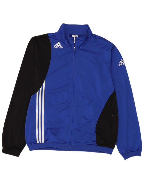 Jachetă de trening pentru bărbați Adidas UK 48/50 XL, albastru, poliester color bloc