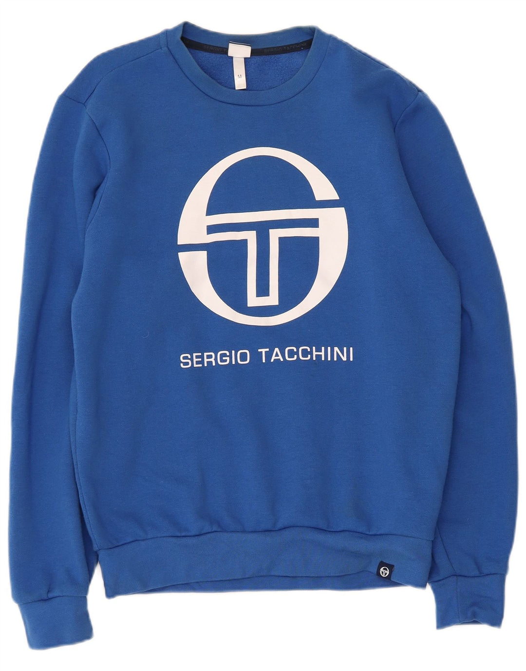 Hanorac grafic pentru bărbați Sergio Tacchini Pulover Bumbac albastru mediu