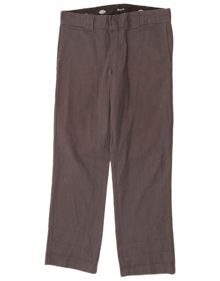 Pantaloni chino slim pentru bărbați Dickies W32 L32 poliester gri