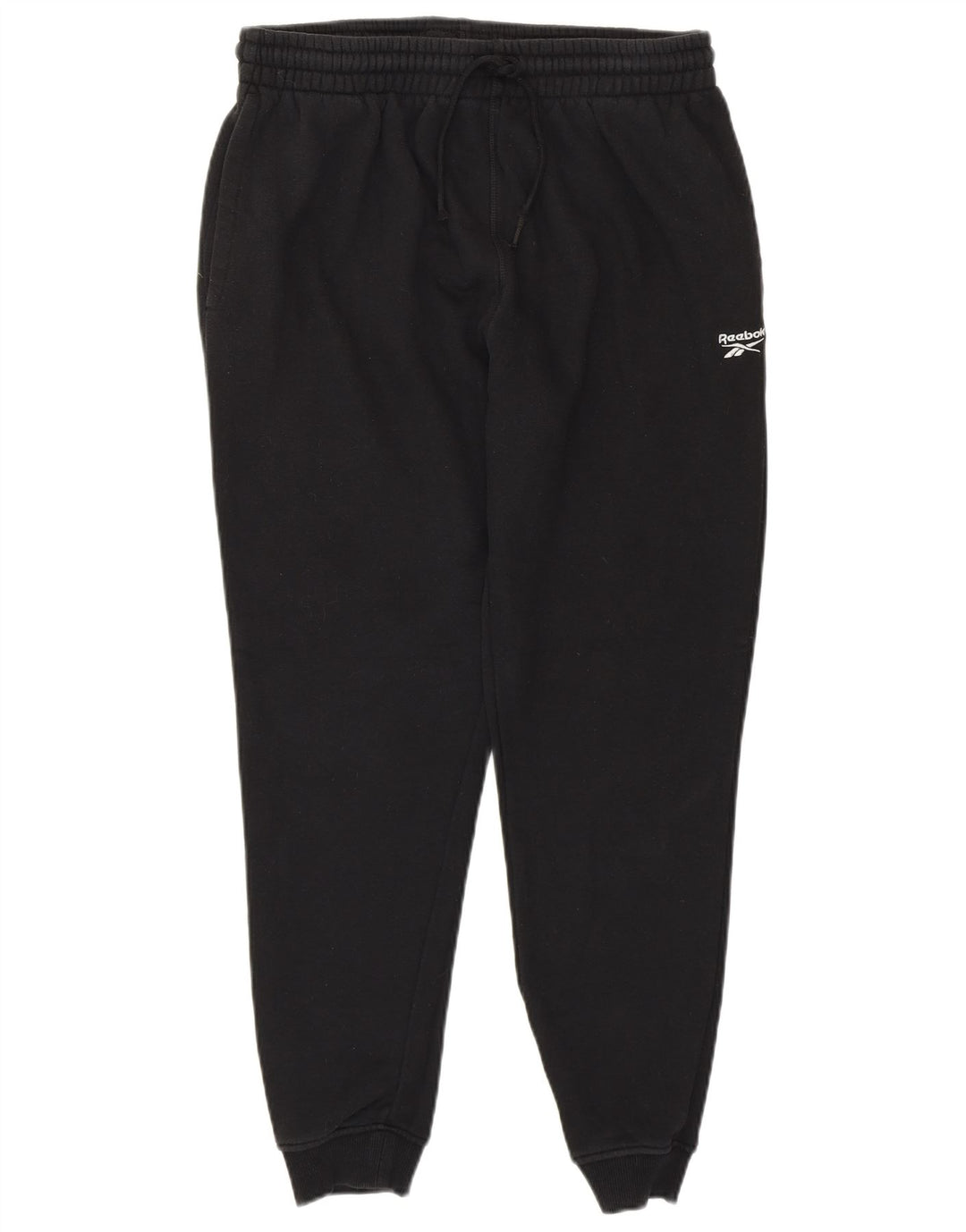 REEBOK Pantaloni de trening pentru bărbați Joggeri mici din bumbac negru