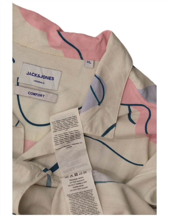 Cămașă cu mânecă scurtă Jack & Jones pentru bărbați, XL, albă