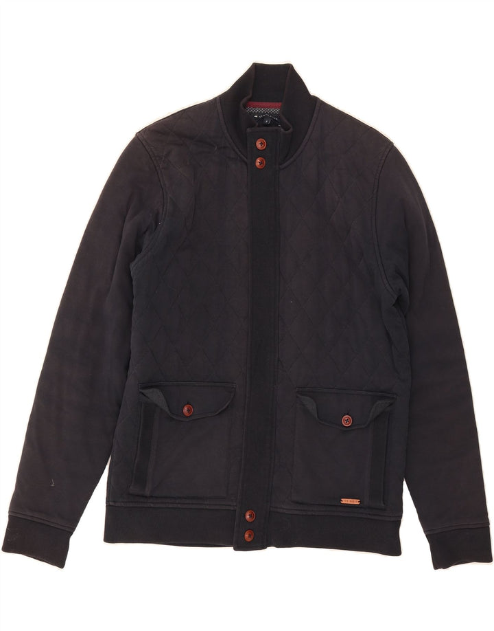 TED BAKER Mens Tracksuit Top Jacket Size 4 Large Navy Blue Cotton Vintage Ted Baker and Second-Hand Ted Baker from Messina Hembry 