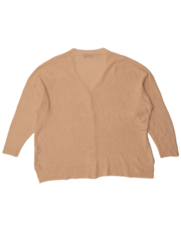 Pulover cardigan supradimensionat pentru femei Zara, cu mâneci 3/4, Marea Britanie 14, Mediu, alb negru