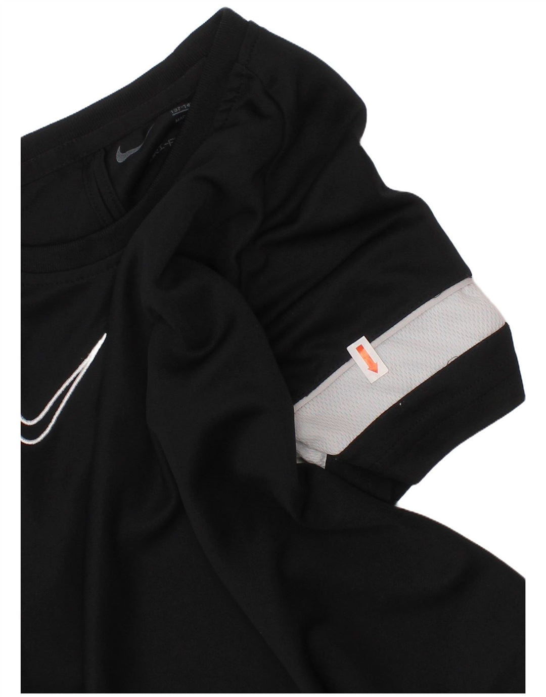 Tricou NIKE Dri Fit pentru băieți Top 10-11 ani Mediu Negru Colorblock