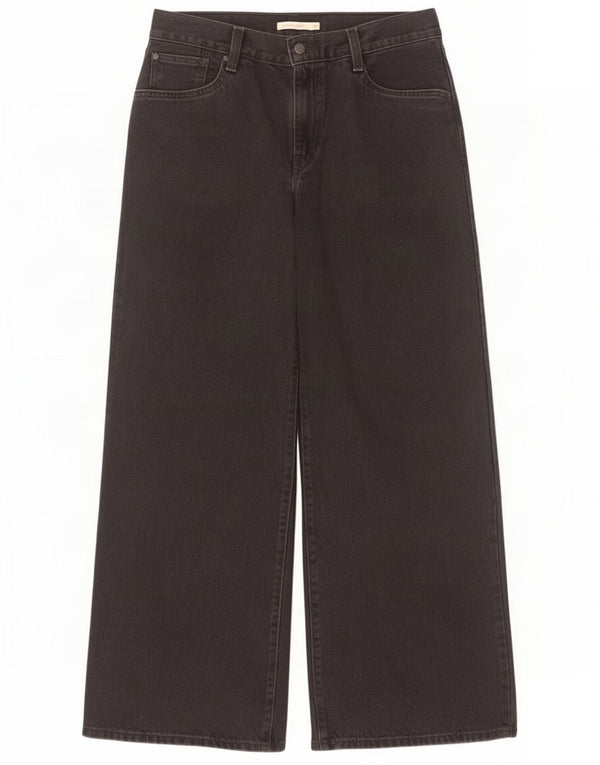 Blugi largi pentru femei Levi's W29 L33, bumbac negru