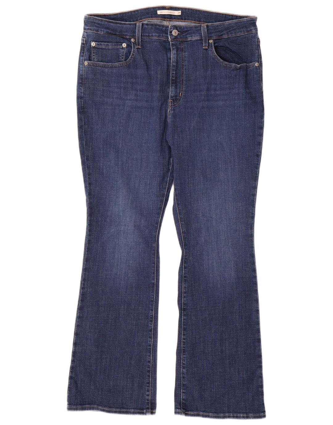 Blugi Levi's pentru femei 725, cu talie înaltă, W34 L30, bumbac bleumarin