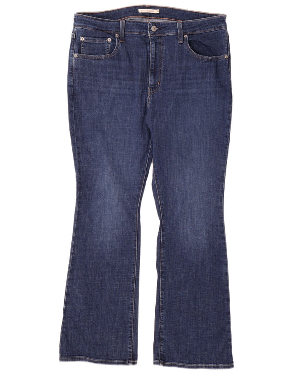 Blugi Levi's pentru femei 725, cu talie înaltă, W34 L30, bumbac bleumarin