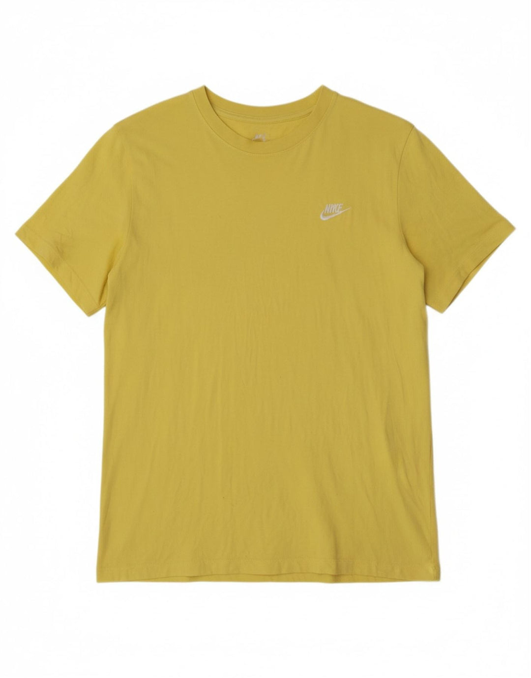 NIKE Mens T-Shirt Top XL Yellow Cotton