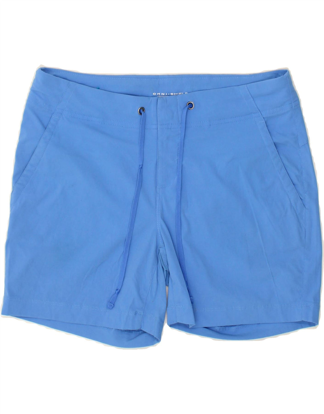 COLUMBIA Womens Omni-Shield Chino Shorts US 8 Medium W30  Blue Nylon Vintage Columbia and Second-Hand Columbia from Messina Hembry 