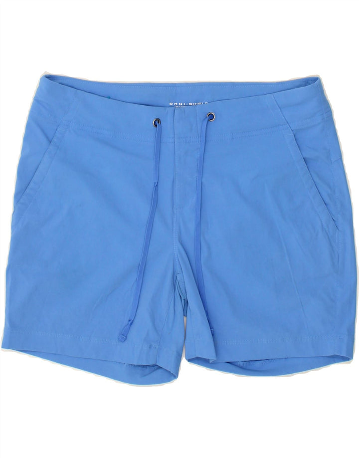 COLUMBIA Womens Omni-Shield Chino Shorts US 8 Medium W30  Blue Nylon Vintage Columbia and Second-Hand Columbia from Messina Hembry 