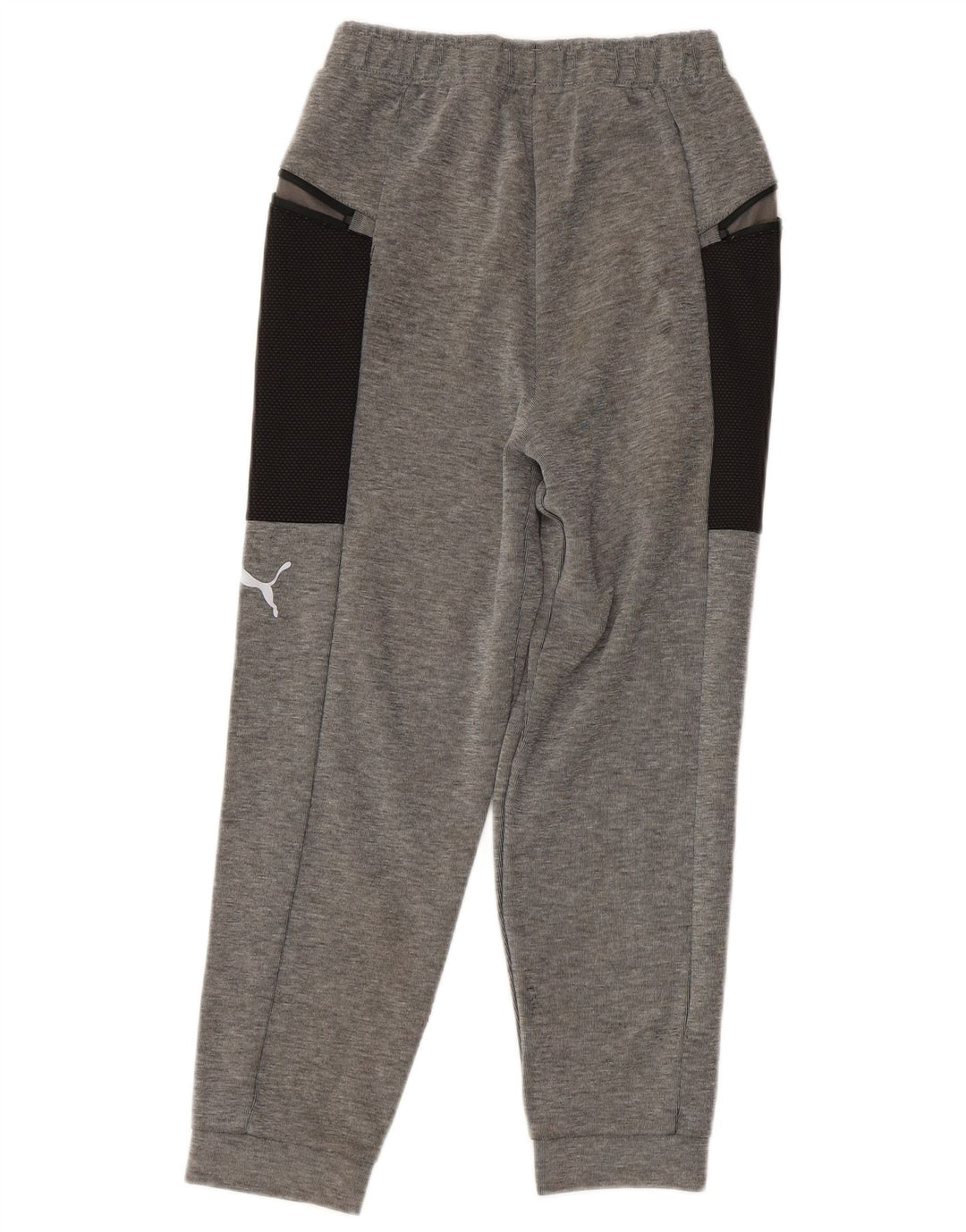 Pantaloni de trening PUMA pentru băieți Pantaloni de jogging 9-10 ani, bumbac color bloc, gri