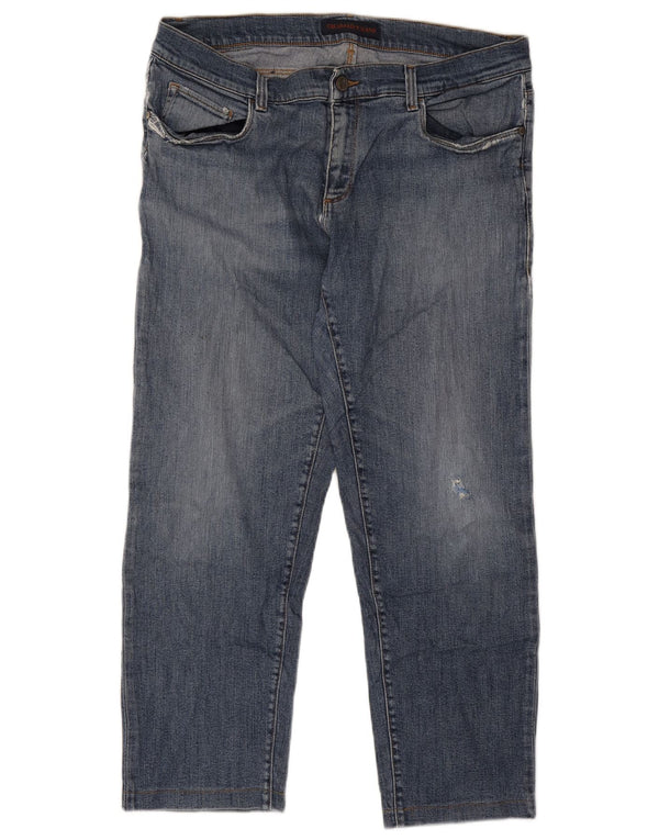Trussardi Blugi tăiați pentru bărbați IT 51 Large W37 L26 Albastru