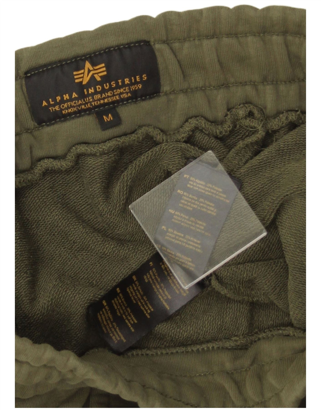 ALPHA INDUSTRIES Pantaloni scurți sport pentru bărbați, bumbac mediu kaki