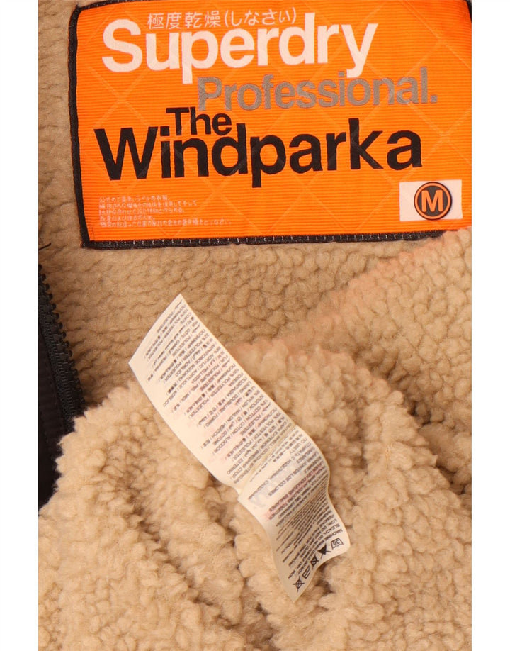 Jachetă Parka cu glugă Superdry pentru femei The windparka UK 14 Medium Black