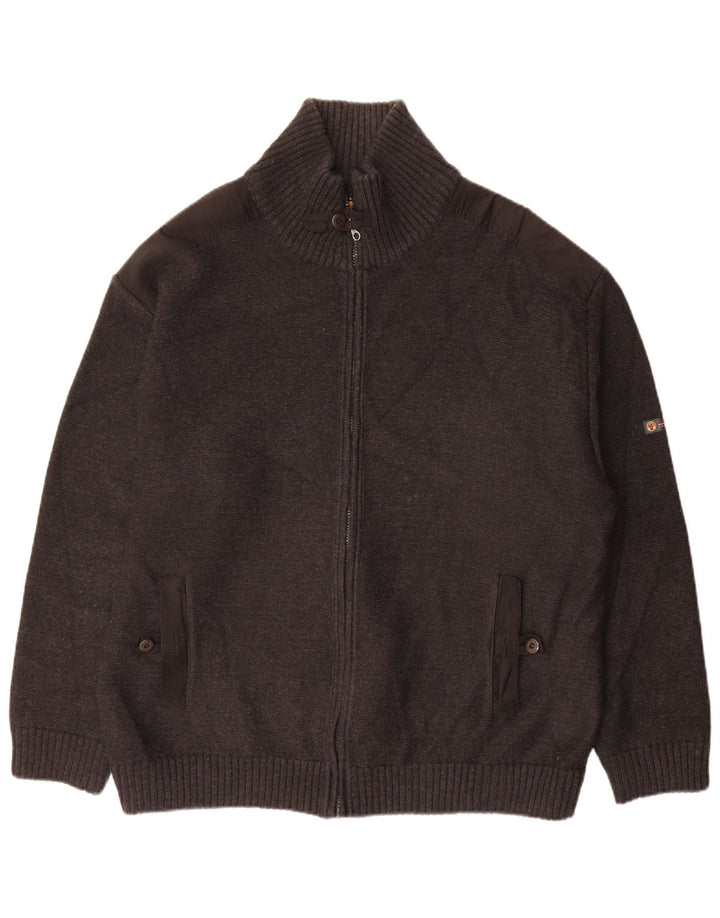 Pulover cardigan pentru bărbați Sail Exp IT 58 2XL Lână gri