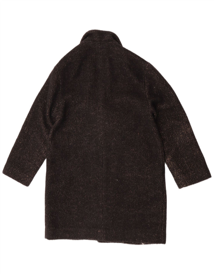 Pardesiu supradimensionat pentru femei Levi's UK 10 Small Black Herringbone Poliester