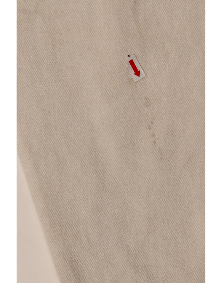 Blugi conici cu talie înaltă ZARA fete 13-14 ani W28 L22 alb