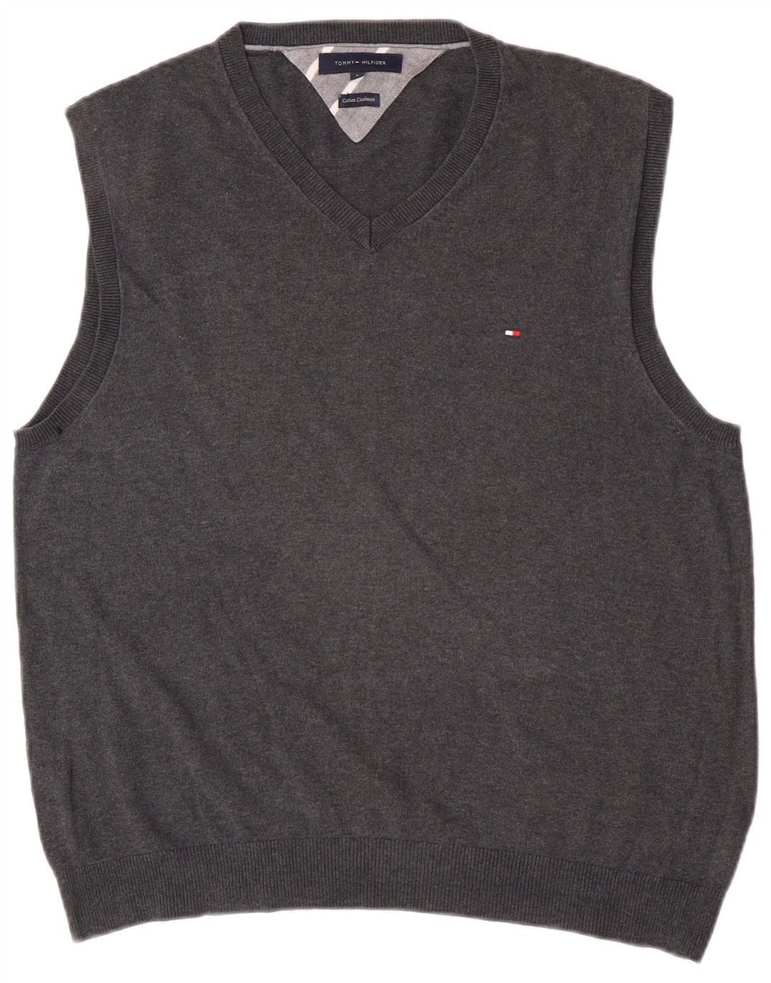 Vestă pentru bărbați Tommy Hilfiger, bluză mare, gri, bumbac