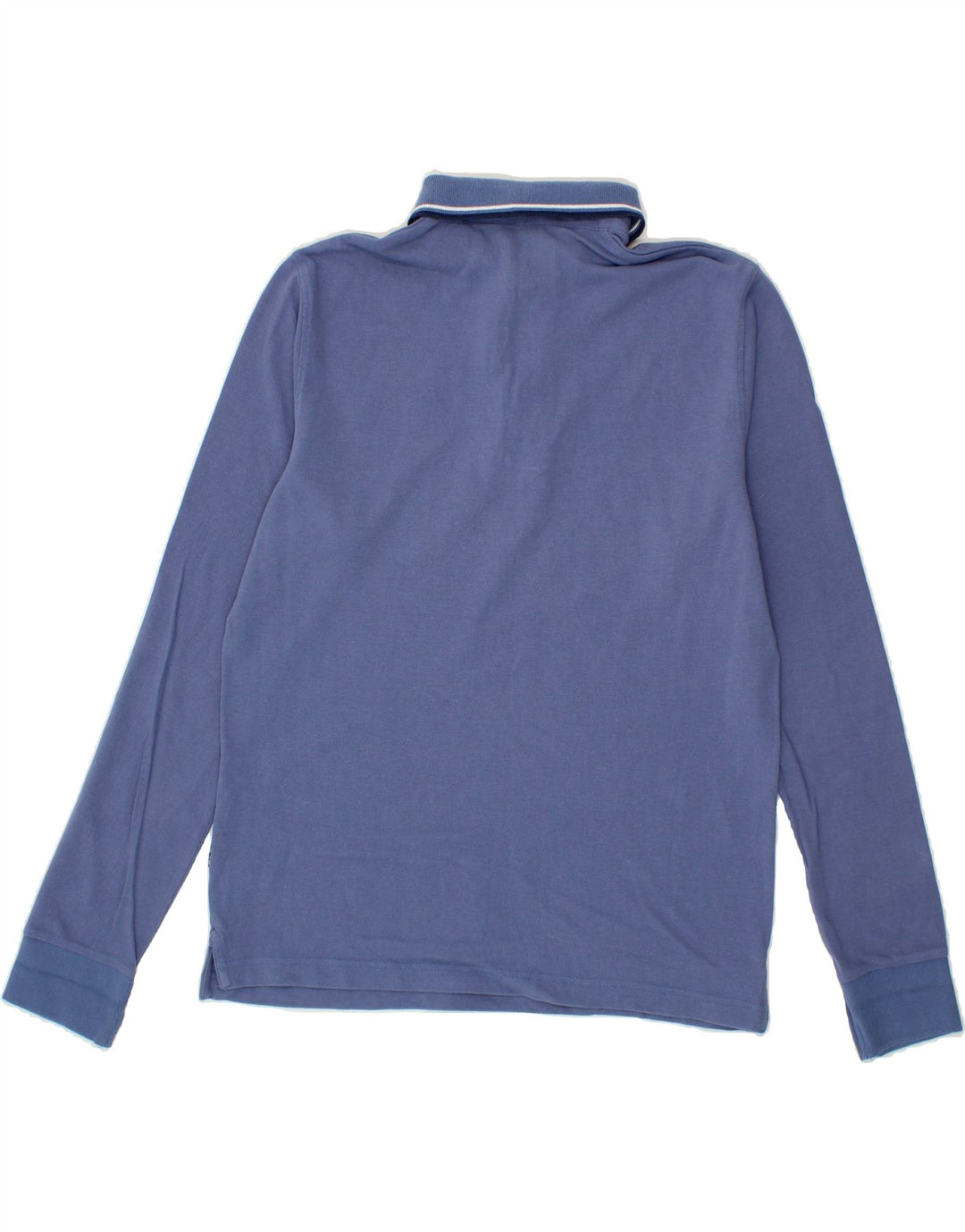 GIANMARCO VENTURI Mens Long Sleeve Polo Shirt Medium Blue Cotton Vintage Gianmarco Venturi and Second-Hand Gianmarco Venturi from Messina Hembry 