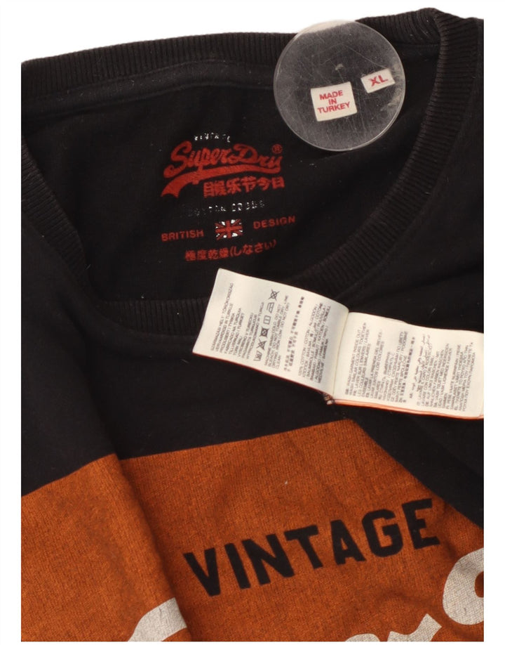 Tricou grafic pentru bărbați Superdry Top XL bumbac negru