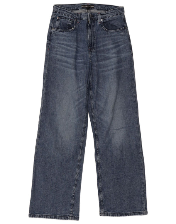 Blugi pentru fete Guess cu picioare late 15-16 ani W28 L30 Albastru