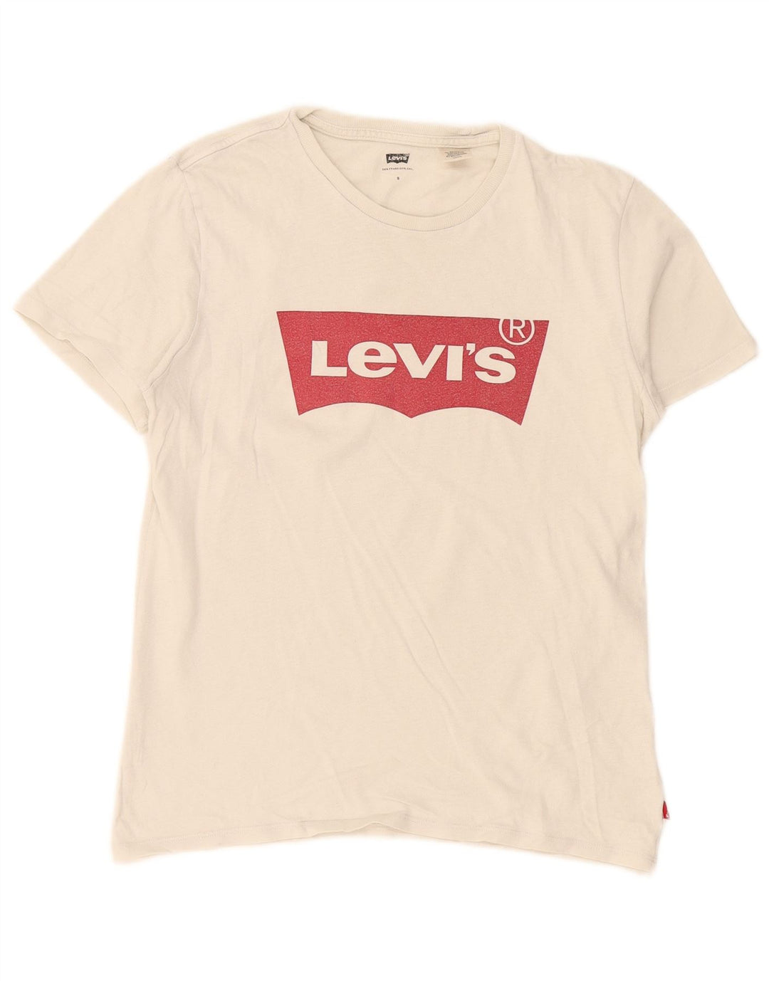 Tricou grafic supradimensionat pentru femei Levi's Top UK 10 Small White