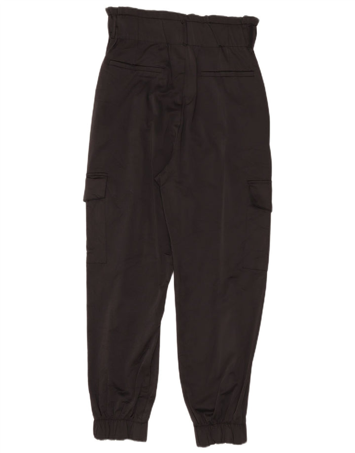 Pantaloni cargo pentru femei Zara Joggeri Medium L28 L26 Negru