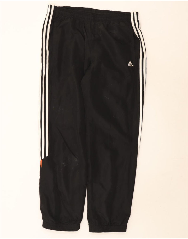 Pantaloni de trening pentru bărbați Adidas Pantaloni de jogging, mari, negru, poliester color bloc