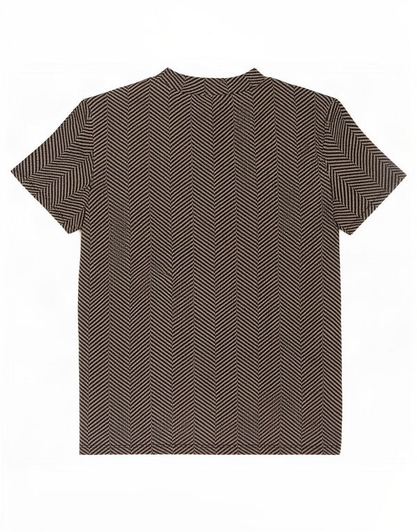 Tricou Trafaluc pentru femei Zara UK 12 Medium Black Herringbone