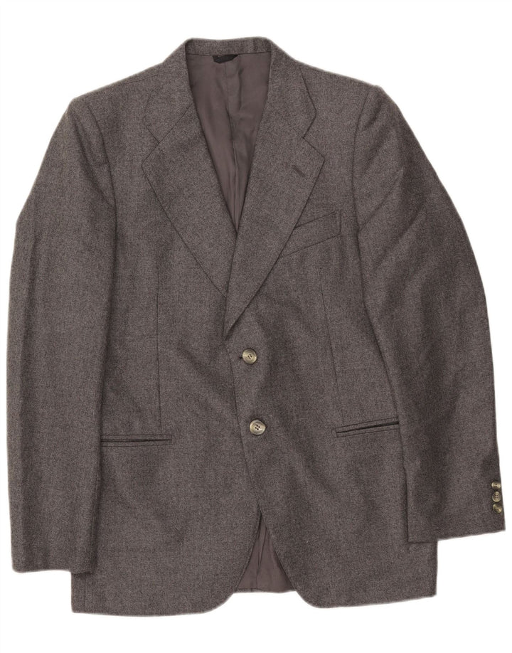 Jachetă pentru bărbați Cerruti 1881 cu 2 nasturi, UK 42 XL, lână gri