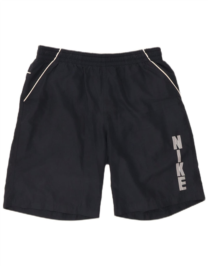 Pantaloni scurți sport grafic NIKE pentru bărbați, mari, albastru, poliester
