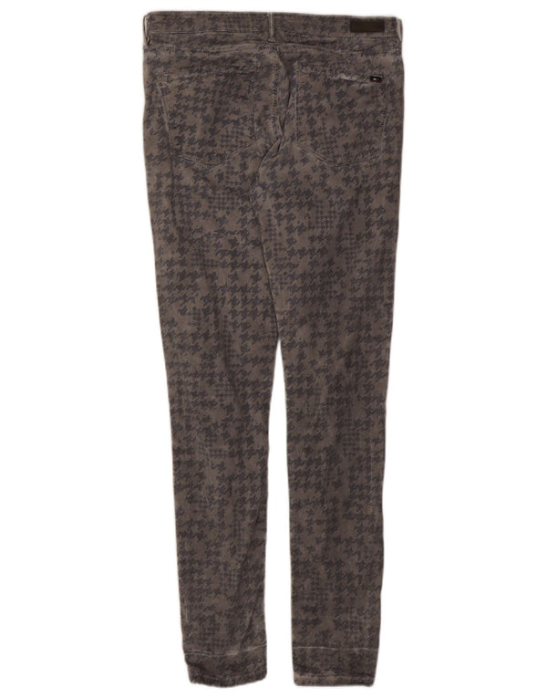 Blugi pentru femei Tommy Hilfiger Como LW skinny W28 L32 bumbac gri Houndstooth