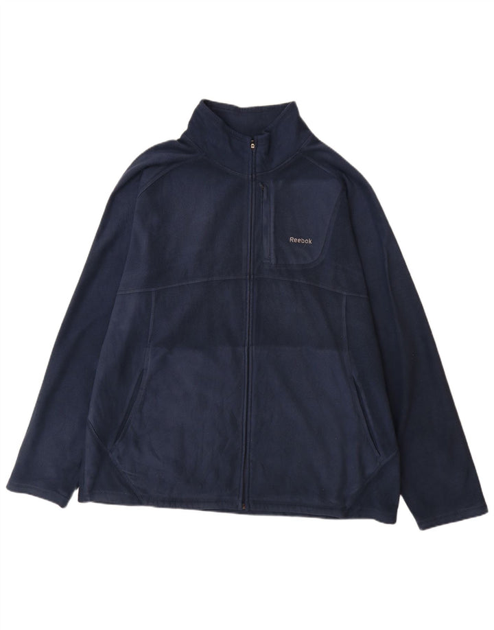 Jachetă pentru bărbați din lână REEBOK UK 42 XL bleumarin poliester