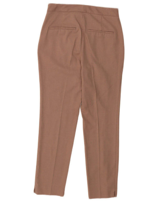 Pantaloni chino subțiri pentru femei Zara EU 34 2XS L24 L25 Maro Poliester