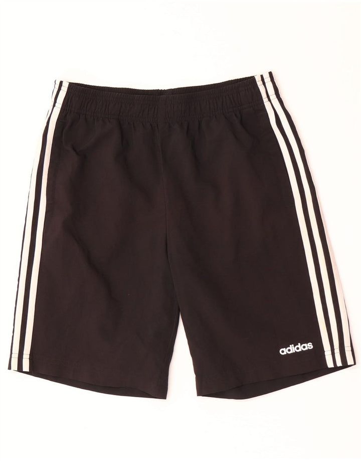Pantaloni scurți sport adidas băieți 15-16 ani poliester negru