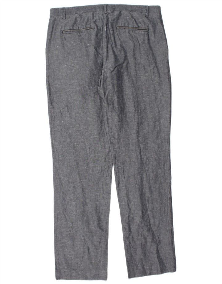 TED BAKER Pantaloni chino drepți pentru bărbați L34 L32 Bumbac albastru