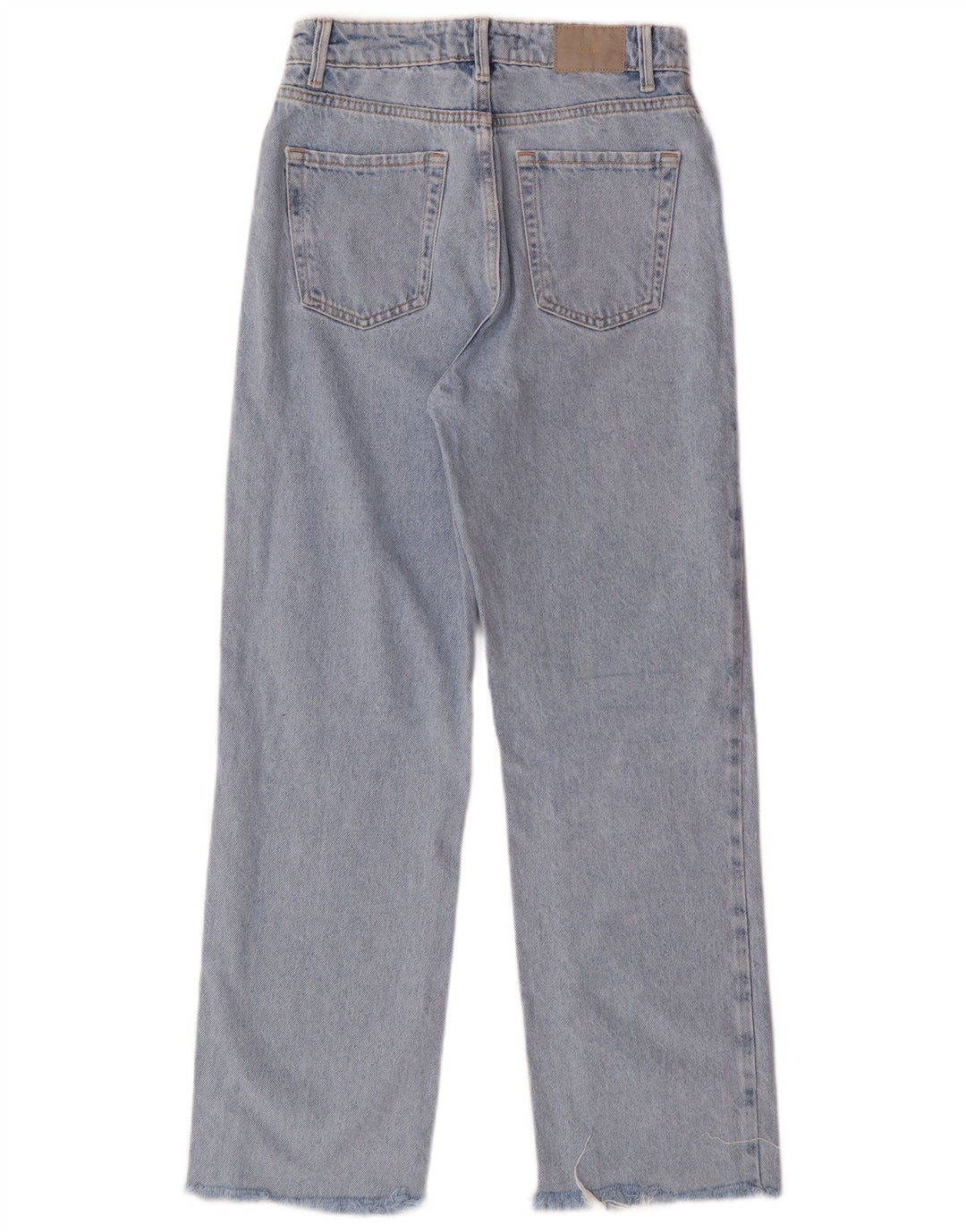 Blugi drepti pentru femei cu talie înaltă Zara EU 34 2XS L24 L27 Albastru Bumbac Classic