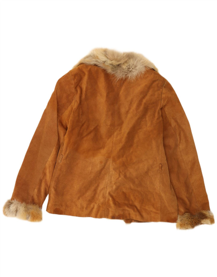 Jacheta de piele intoarsa pentru femei Conbipel IT 48 XL din piele bej